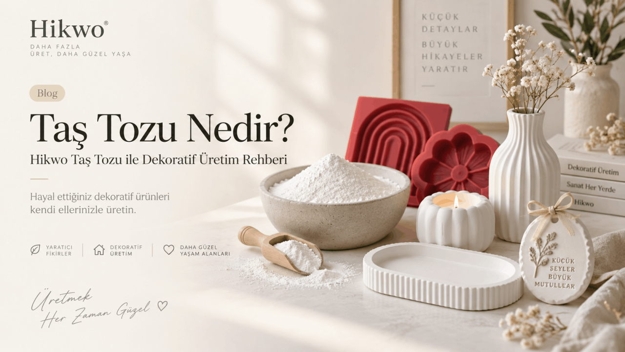 Hikwo Taş Tozu ile Dekoratif Ürün Yapımı Rehberi