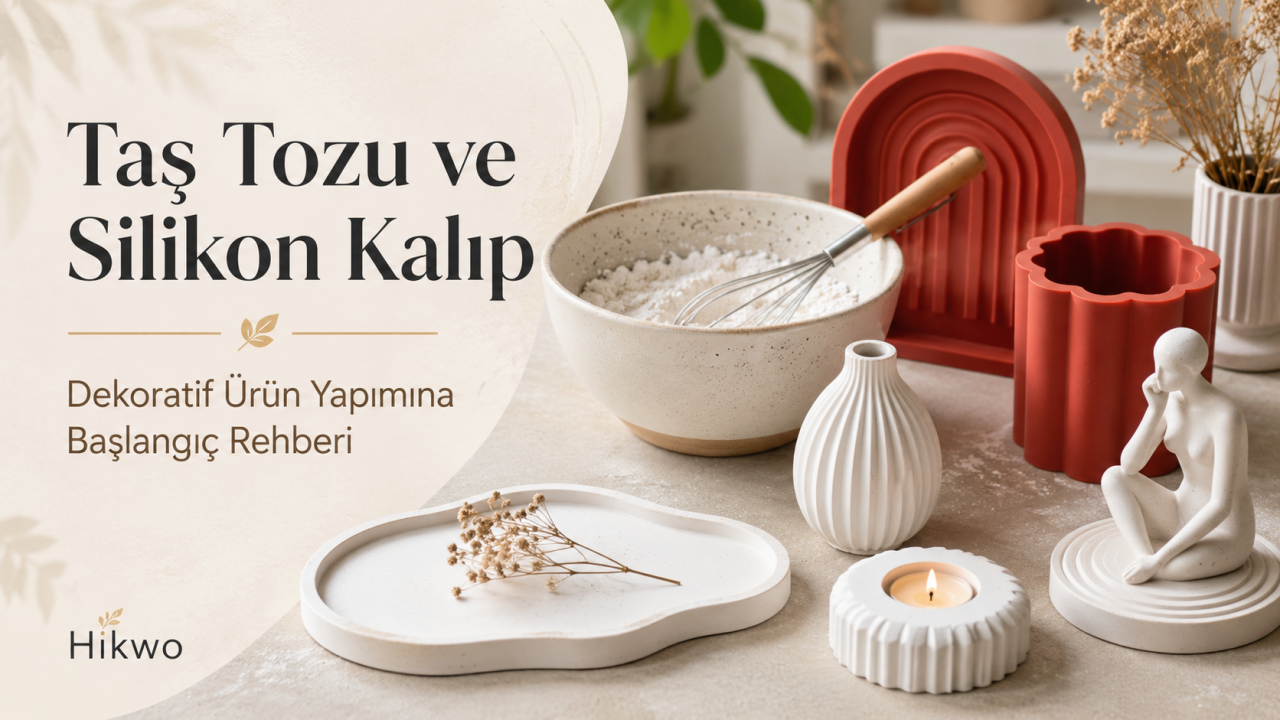 Taş Tozu ve Silikon Kalıp ile Dekoratif Ürün Yapımı