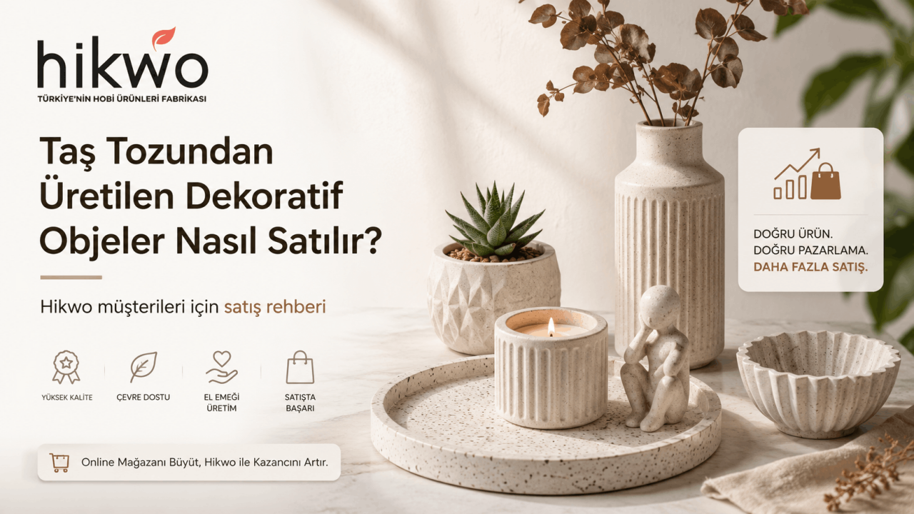 Taş Tozundan Dekoratif Obje Nasıl Satılır? Hikwo Taş Tozu ile Satış Rehberi