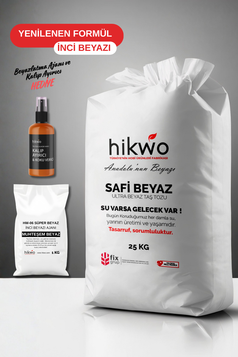 Safi Beyaz Taş Tozu - İnci Beyazı Taş Tozu - Ultra Sert ve Beyaz Taş Tozu