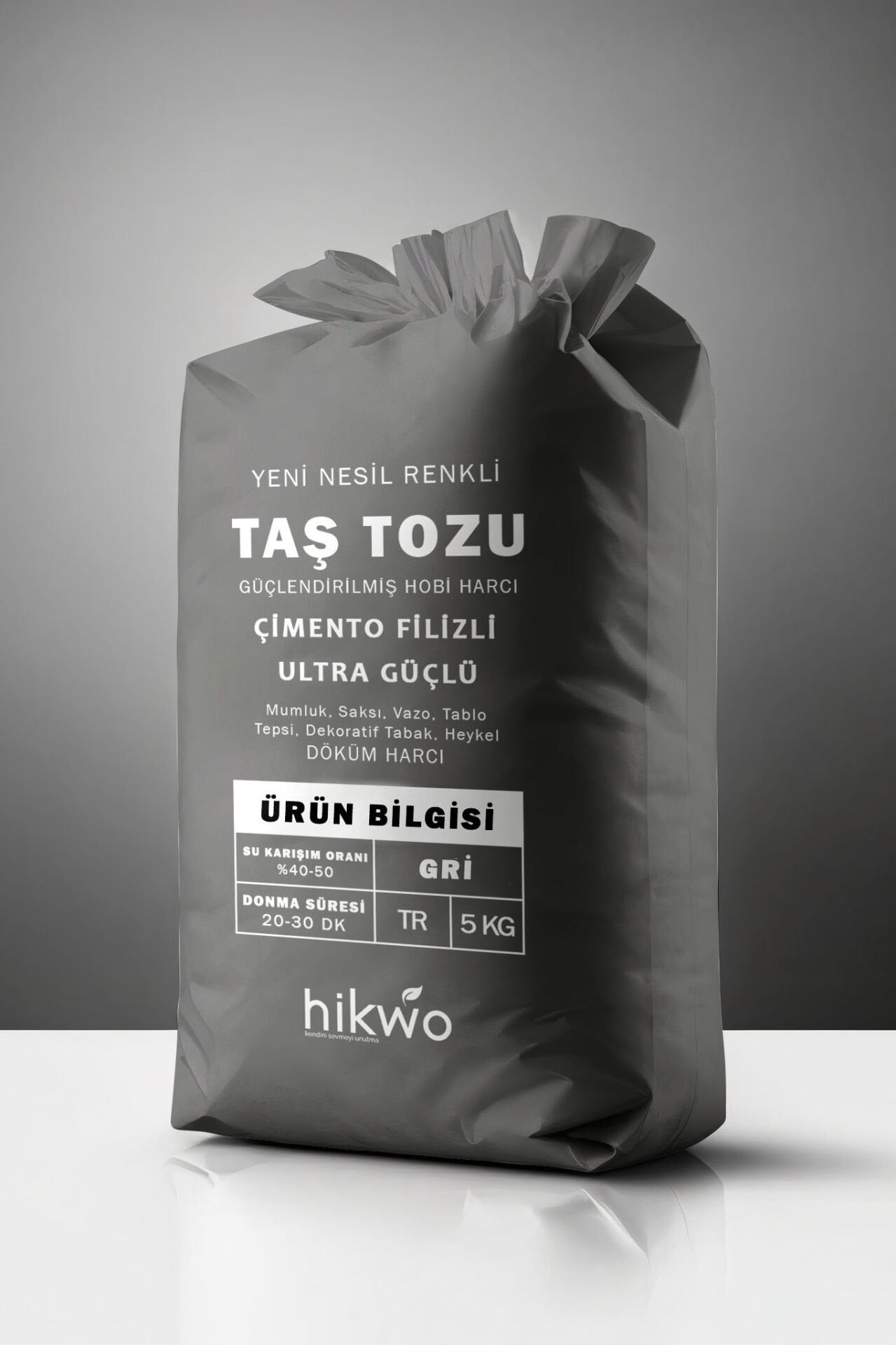 Gri Taş Tozu - Renkli Taş Tozu