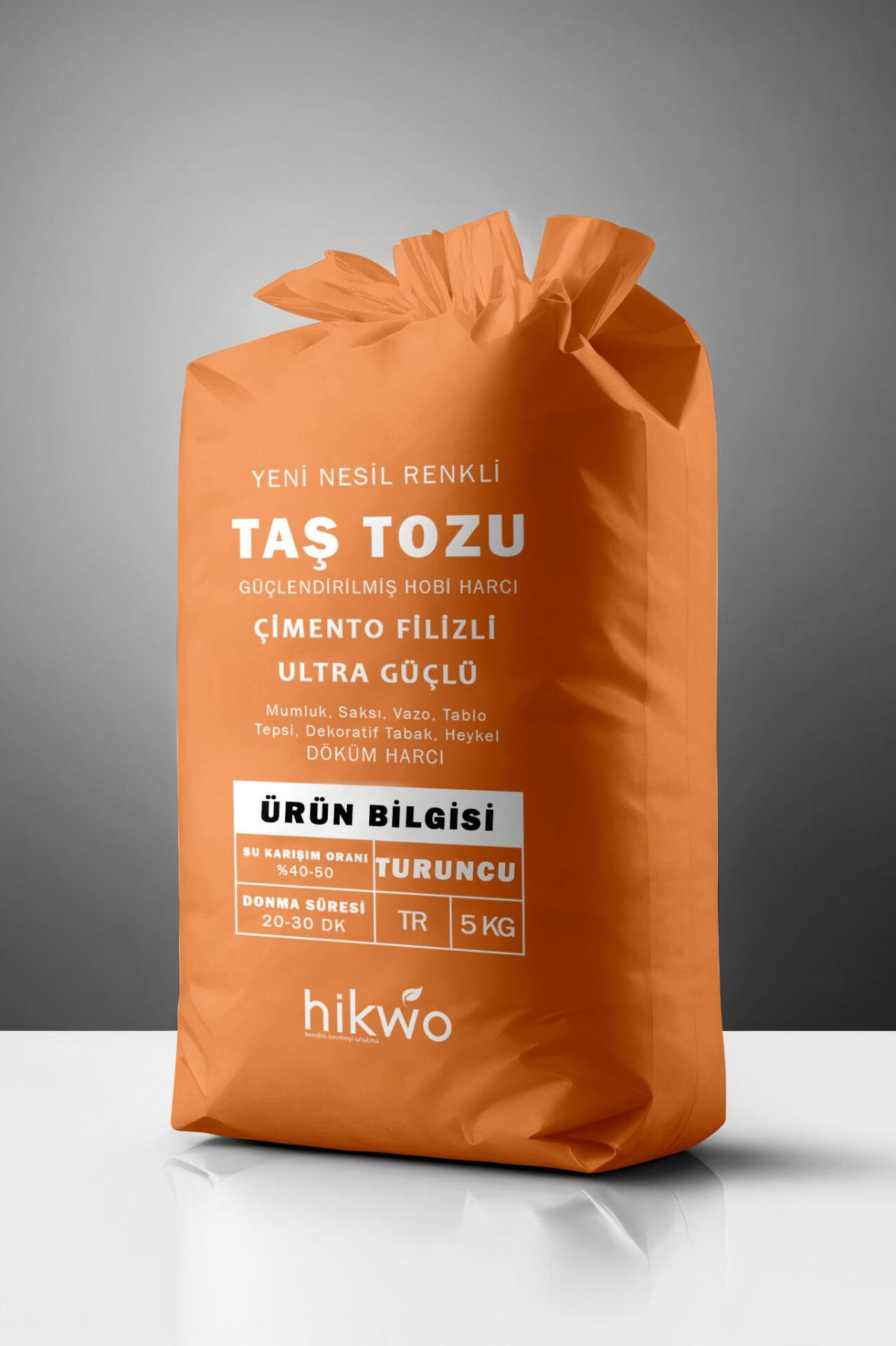 Turuncu Taş Tozu - Renkli Taş Tozu