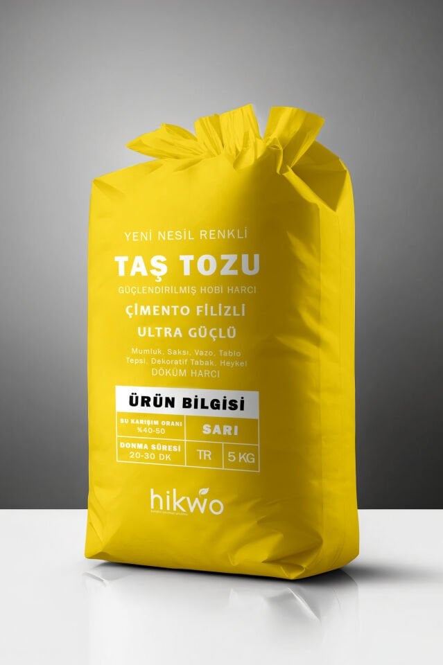 Sarı Taş Tozu - Renkli Taş Tozu