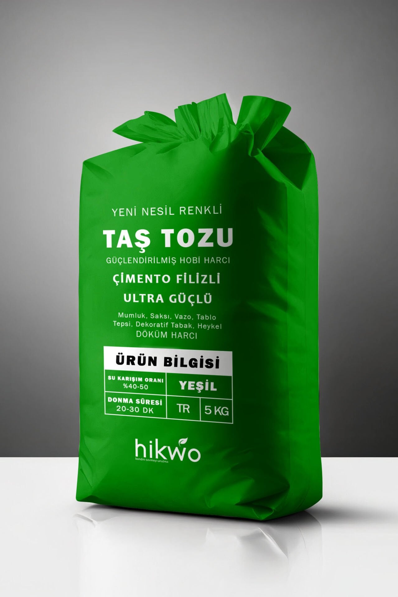 Yeşil Taş Tozu - Renkli Taş Tozu