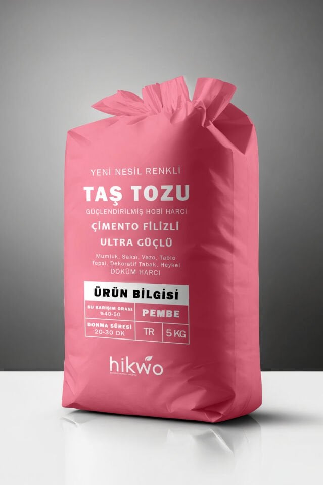 Pembe Taş Tozu - Renkli Taş Tozu