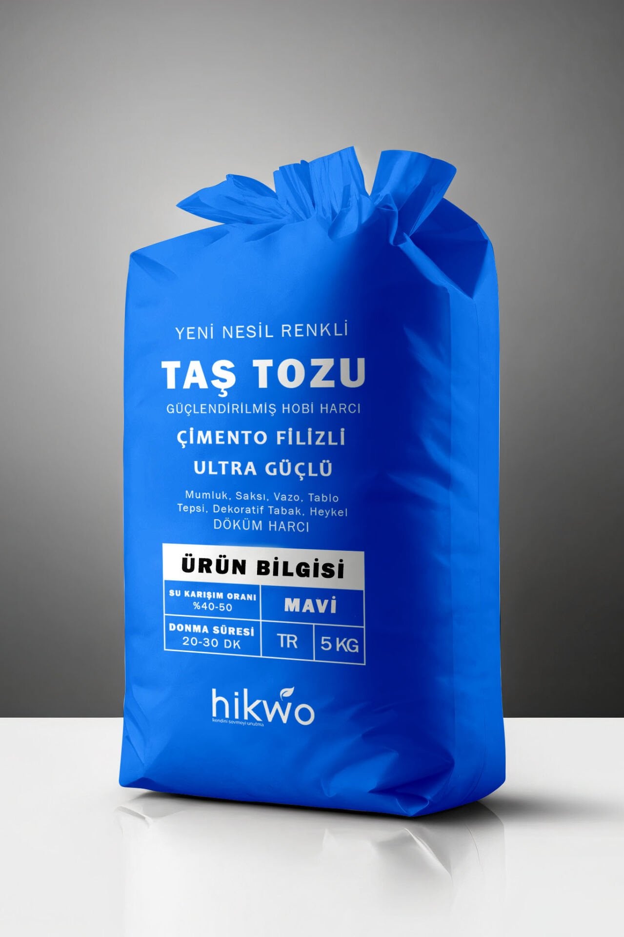 Mavi Taş Tozu - Renkli Taş Tozu