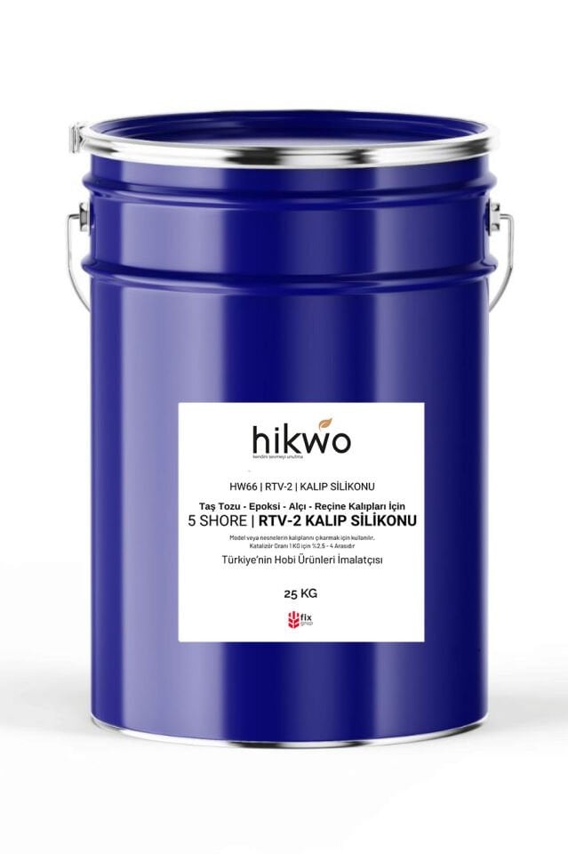 Rtv 2 Kalıp Silikonu 25 KG, Yarı Şeffaf Rtv2