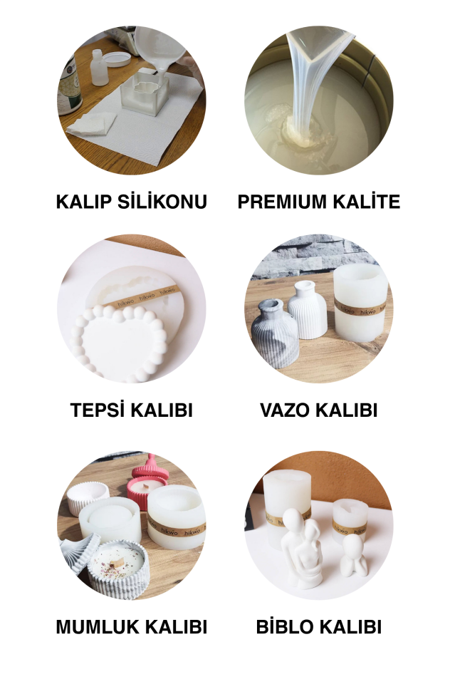 Rtv 2 Kalıp Silikonu 1 KG, Yarı Şeffaf Rtv2