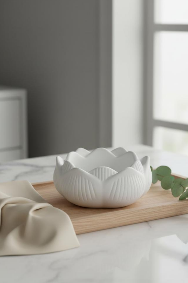 Lotus Silikon Mumluk Kalıbı - Taş Tozu Kalıbı - Silikon Kalıp - M231