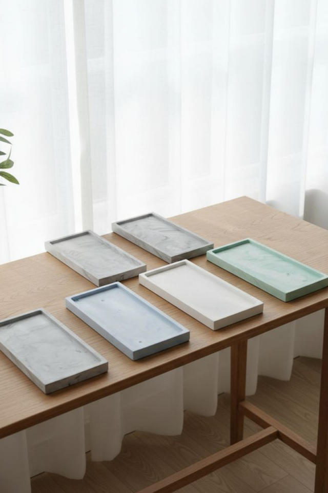 Taş Tozu Tepsi Kalıbı - Silikon Kalıp - Epoksi Kalıbı - Alçı Kalıbı T765