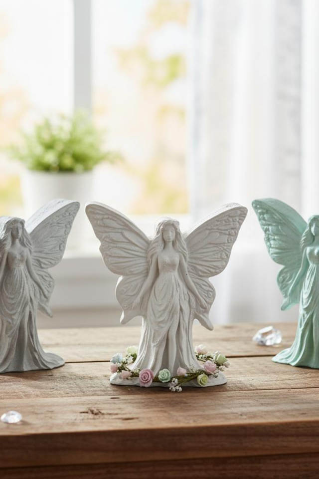 Dekoratif Obje Kalıbı - Melek Kalıbı - Silikon Kalıp - Alçı Kalıbı M567