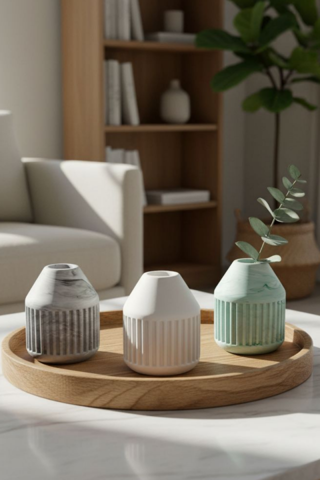 Silikon Vazo Kalıbı - Taş Tozu Kalıbı - Alçı Kalıbı V456