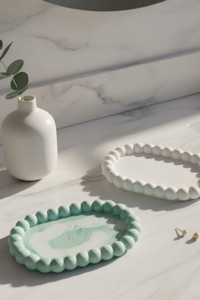 Bubble Tepsi Kalıbı - Silikon Tepsi Kalıbı - Taş Tozu Kalıbı - T214