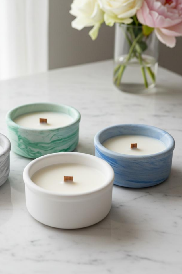 Dekoratif Mumluk Kalıbı - Silikon Kalıp - Taş Tozu Kalıbı - M488