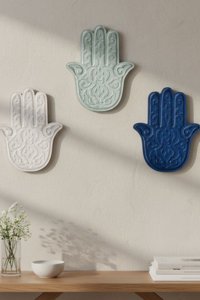 Fatma Ana Eli Silikon Kalıbı - Taş Tozu Silikon Kalıp - D987