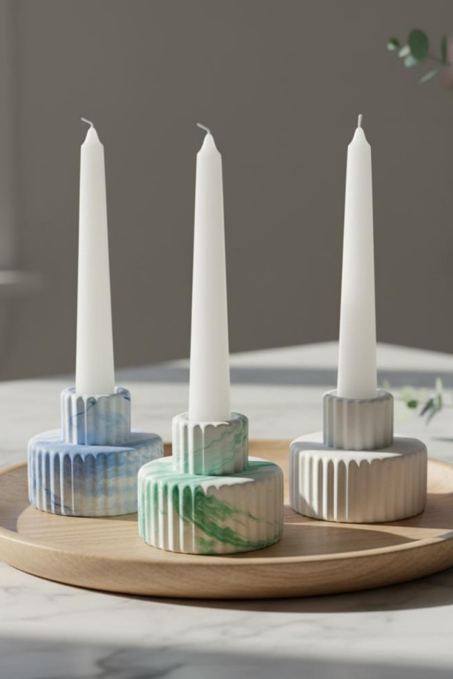 Mumluk Silikon Kalıbı - Şamdan Kalıbı - Taş Tozu Kalıbı - M677