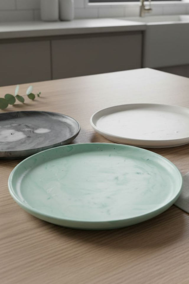 Yuvarlak Silikon Tepsi Kalıbı - Taş Tozu Kalıbı - Döküm Kalıbı T692