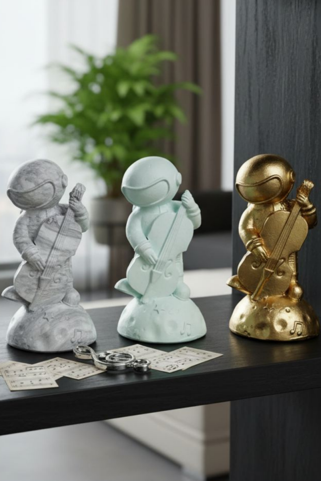 Astronot Silikon Kalıp - Taş Tozu Kalıbı - Döküm Kalıbı - A453