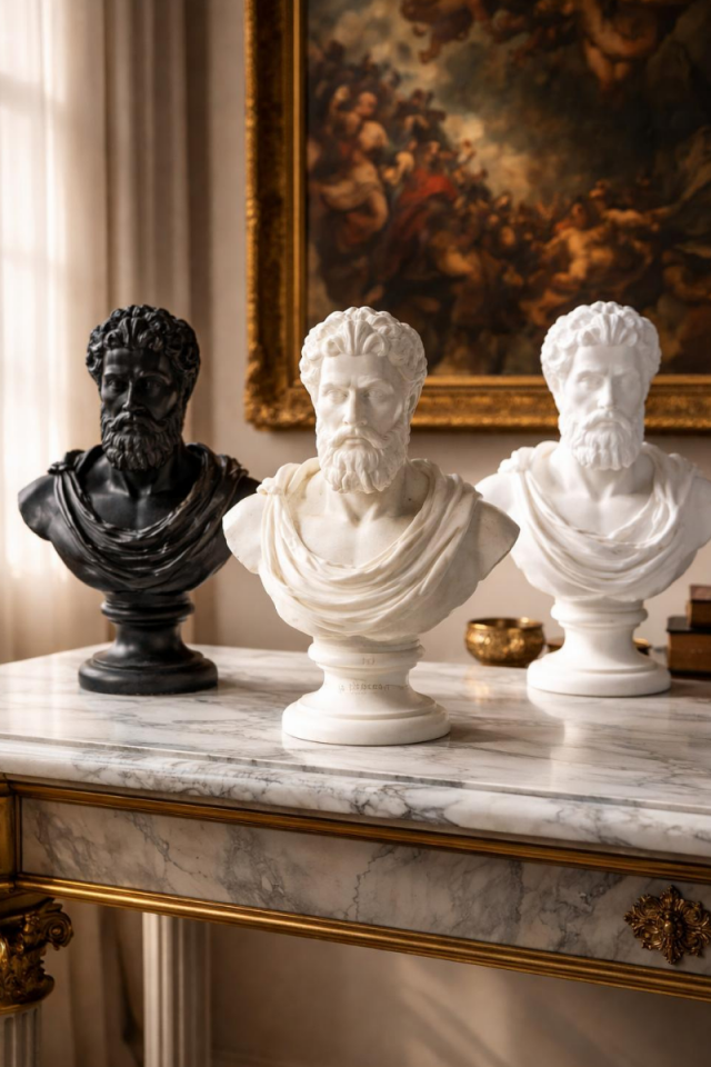 Zeus Heykeli Silikon Kalıbı - Taş Tozu Kalıbı - Mitolojik Heykel H5478