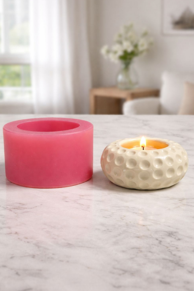 Mumluk Silikon Kalıbı - Taş Tazu Kalıbı - Döküm Kalıbı M5433