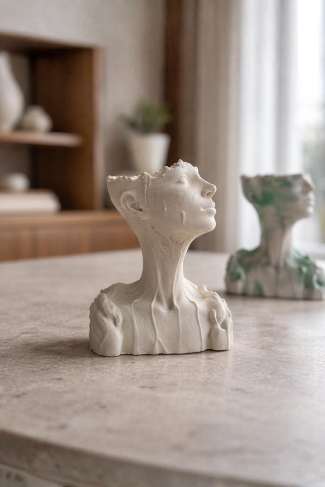 Akışkan Kadın Biblo Silikon Kalıp - Taş Tozu Kalıbı - Döküm Kalıbı K3466