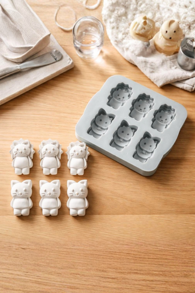 Çocuk Boyama Seti Silikon Kalıbı - Etkinlik Kalıbı - Taş Tozu Kalıbı S4322