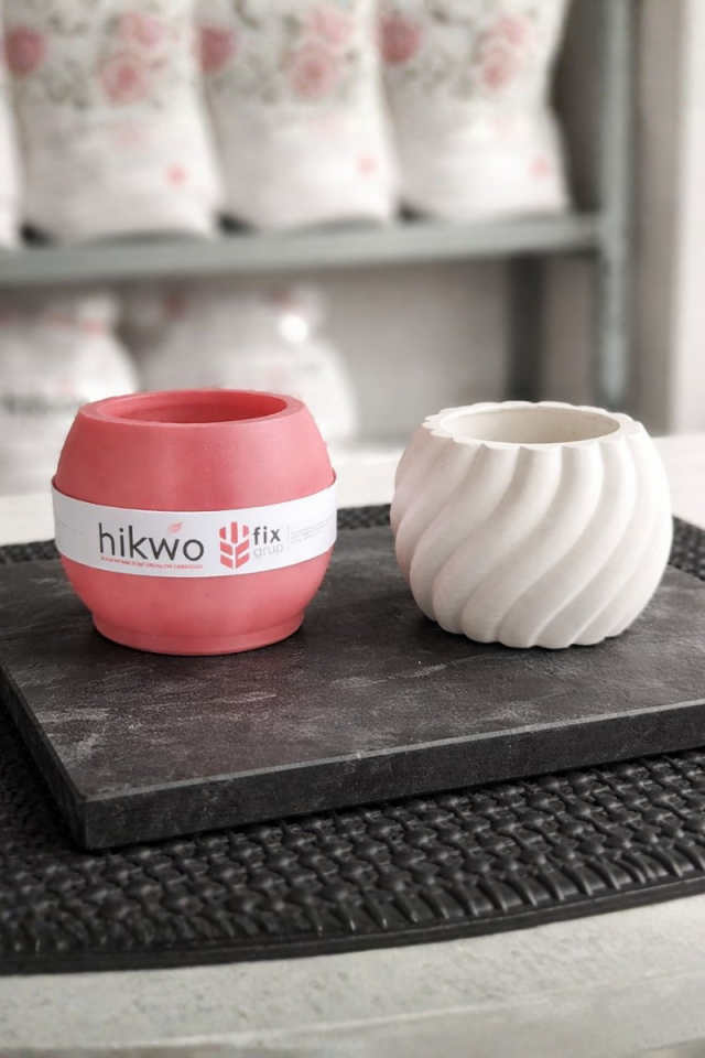 Saksı Silikon Kalıbı - Taş Tozu Döküm Kalıbı - Taş Tozu Kalıbı - S5443