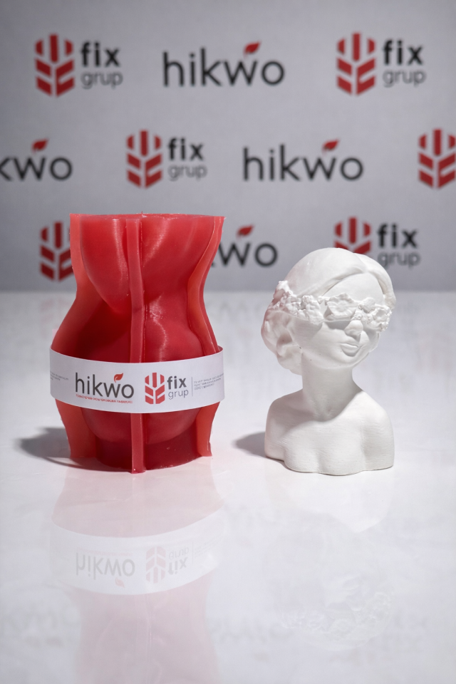 Çiçekli Kız Silikon Kalıp - Taş Tozu Kalıbı - Döküm Kalıbı C66322