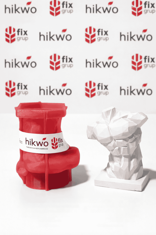 Kaslı Erkek Biblo Heykel Silikon Kalıp - Taş Tozu Döküm Kalıbı - E36232