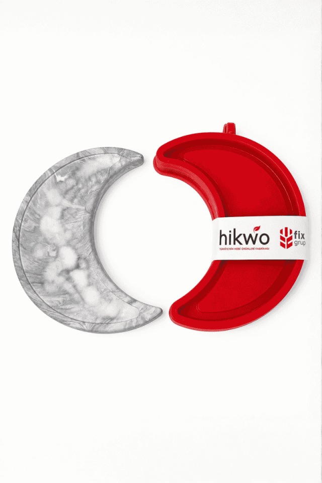 Hilal Sunum Tepsisi Kalıbı - Silikon Taş Tozu Kalıbı T35464