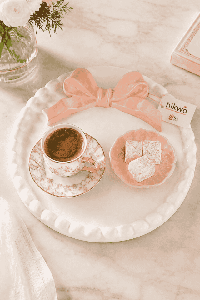 Fiyonk Detaylı Elit Sunum Tepsisi Silikon Kalıp - Taş Tozu Kalıbı - 22 CM - T89646