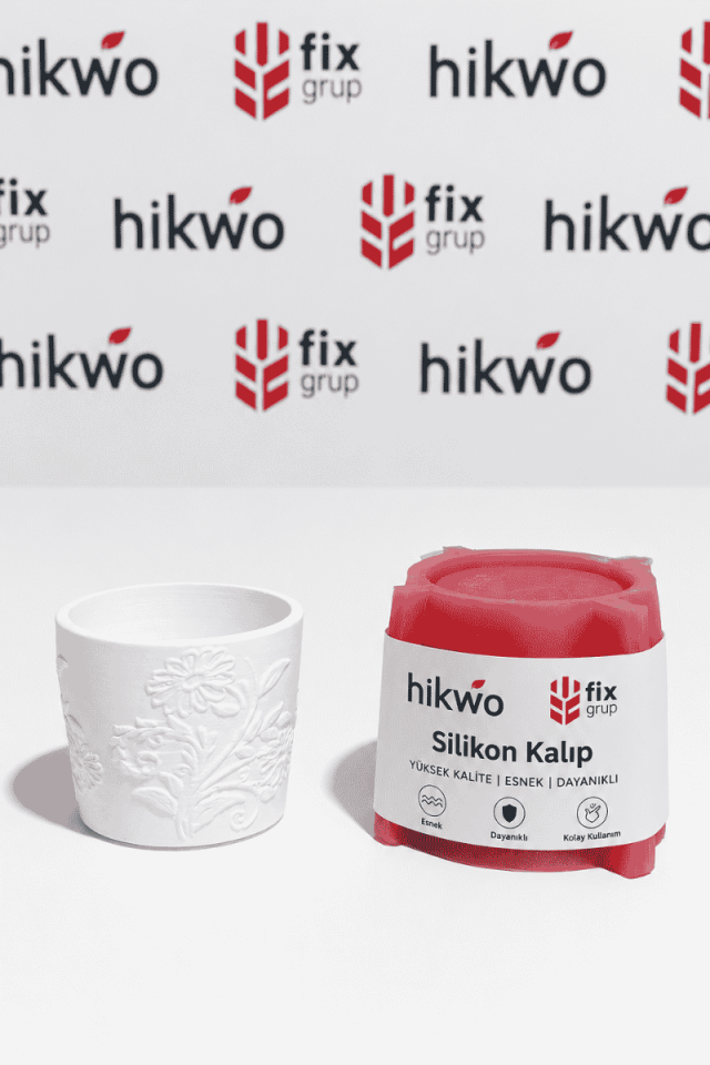 Sukulent Saksı Silikon Kalıbı - Taş Tozu Kalıbı - T35233