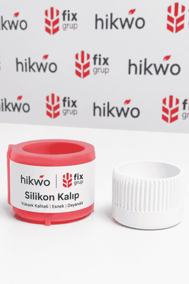 Çizgili Sukulent Mumluk ve Vazo Silikon Kalıbı V554645