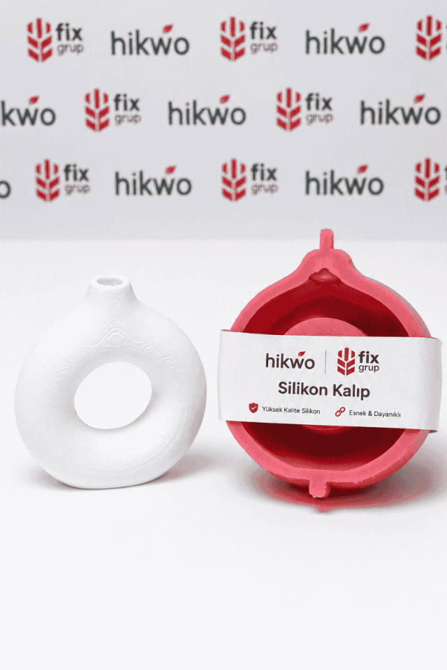 Biblo O Vazo Yeni Tasarım Silikon Vazo Kalıbı - Taş Tozu Kalıbı T35222