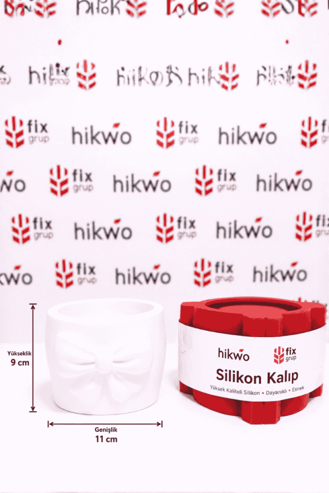 Fiyonk Detaylı Saksı Silikon Kalıbı - Taş Tozu Kalıbı S46343