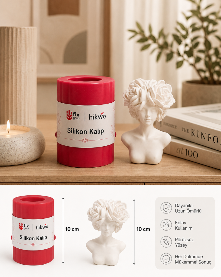 İtalyan Kadın Biblo Silikon Kalıbı - Taş Tozu Kalıbı - Mum Kalıbı - T45242
