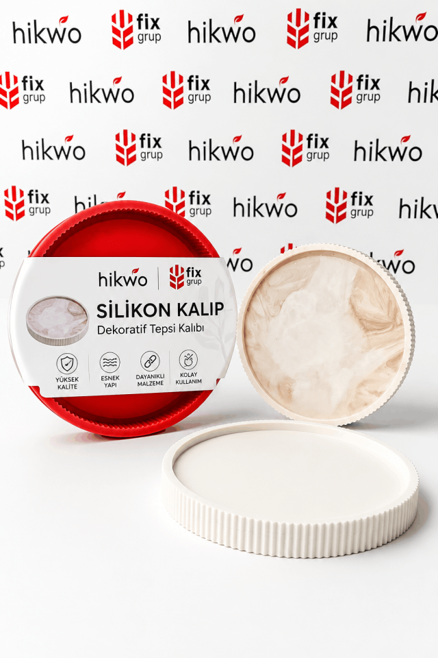 Çizgili Sunum Tepsisi Silikon Kalıbı - T36263