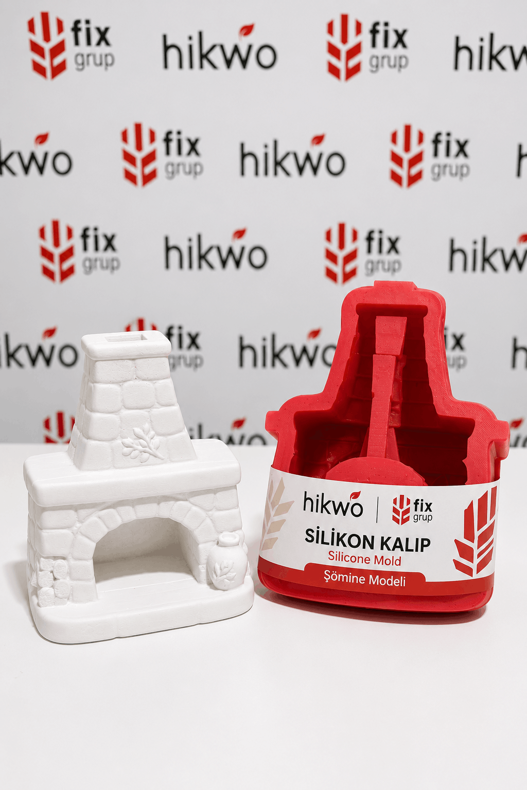 Özel Tasarım Tütsülük Şömine Kalıbı 15 CM Silikon Kalıp - Taş Tozu Kalıbı T49934