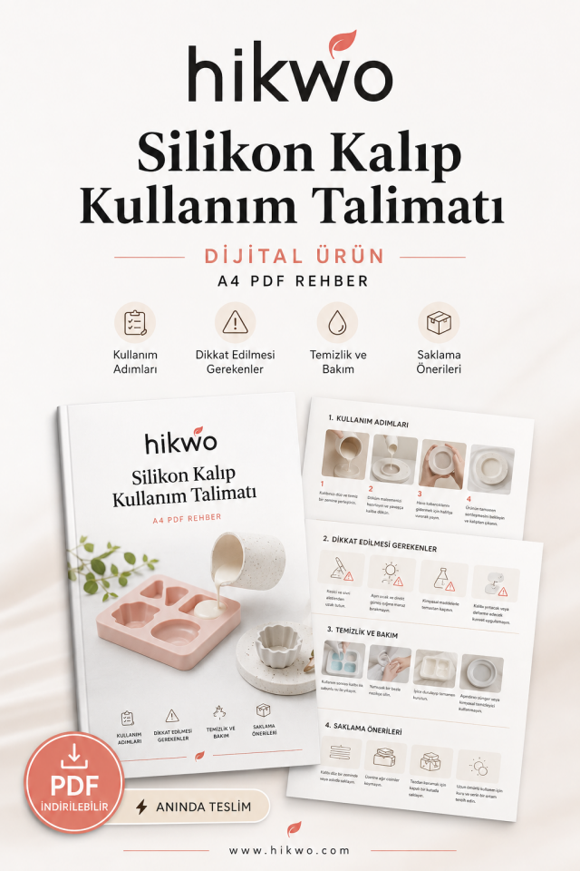 Silikon Kalıp Kullanım Talimatı - ÜCRETSİZ Silikon Kalıp Kullanım Rehberi