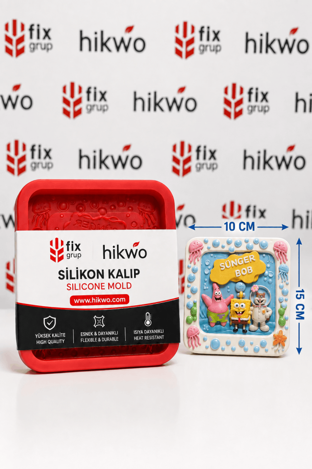 Etkinlik ve Boyama Kalıbı Sünger Bob 15 CM - Taş Tozu Kalıbı T98433