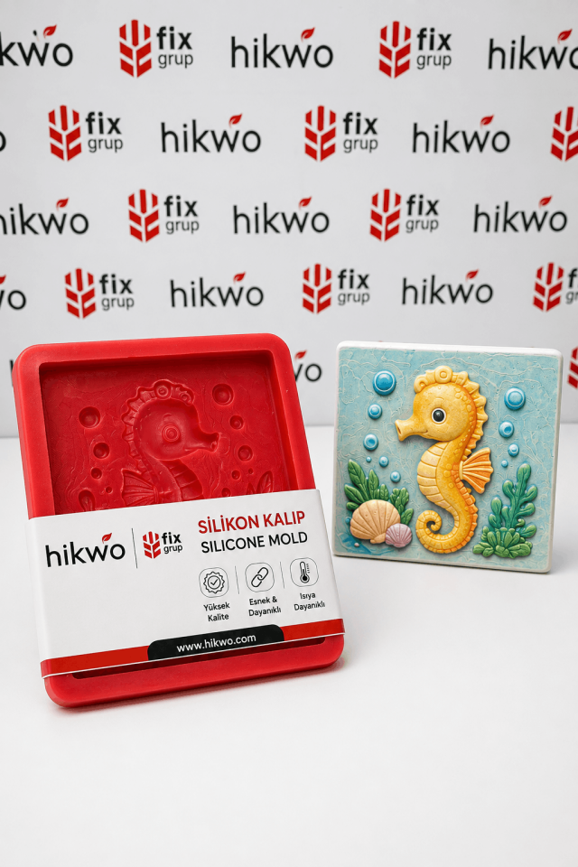 Deniz Atı Boyama Objesi Silikon Kalıp - Etkinlik Kalıbı  15 CM - Taş Tozu Kalıbı T45753