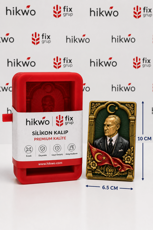 Atatürk Boya Çerçevesi Silikon Kalıbı - Etkinlik Kalıbı - Taş Tozu Kalıbı - T463422