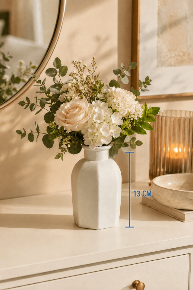 Bella Vazo Dekoratif Vazo Silikon Kalıp 13 CM - Taş Tozu Kalıbı T67533