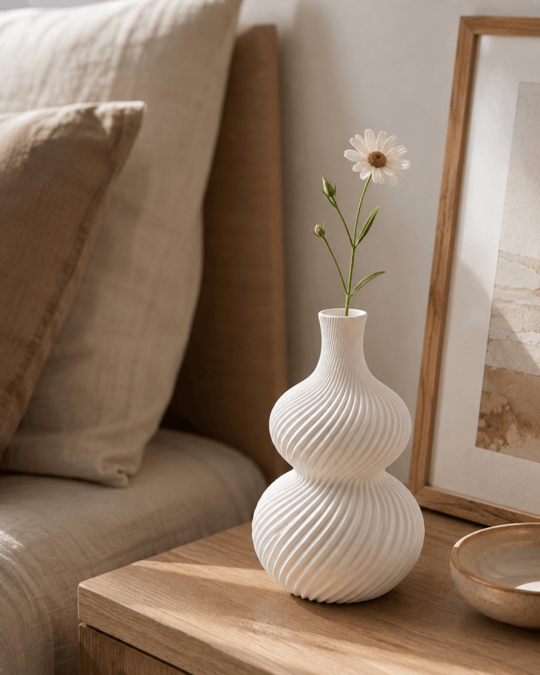 Siena Dekoratif Vazo  19 CM Silikon Kalıp - Taş Tozu Kalıbı T77832