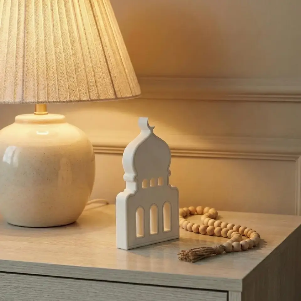 Hilal Cami Dekoratif Obje Silikon Kalıbı - Taş Tozu Kalıbı T54367