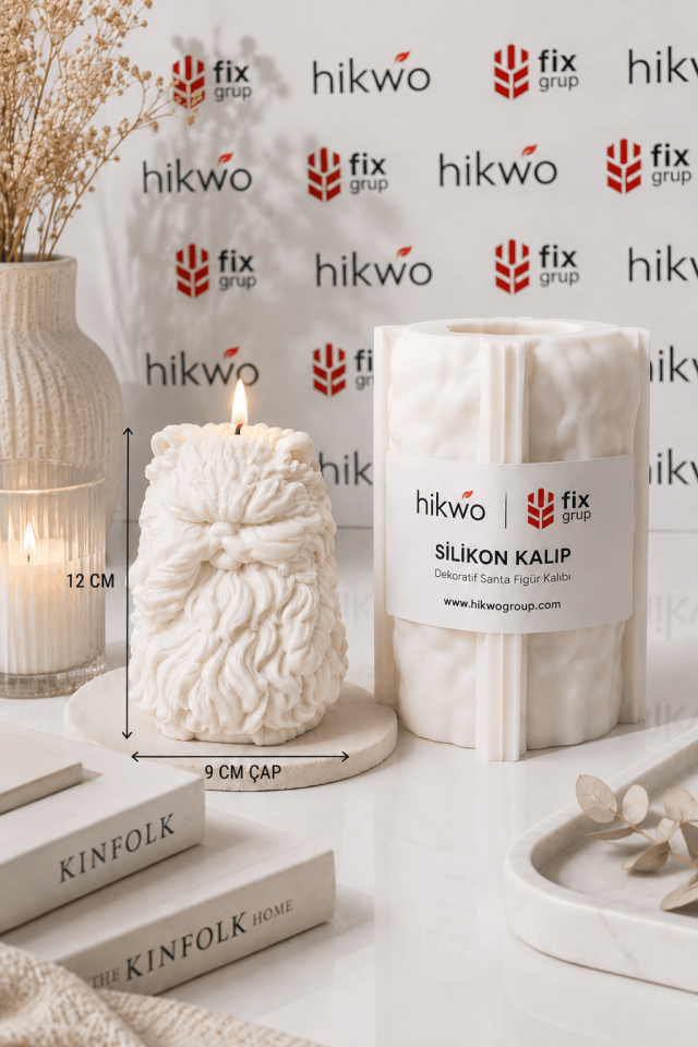 Üzgün Kedi Biblo ve Mumluk Silikon Kalıbı - Taş Tozu ve Mumluk Kalıbı T43653