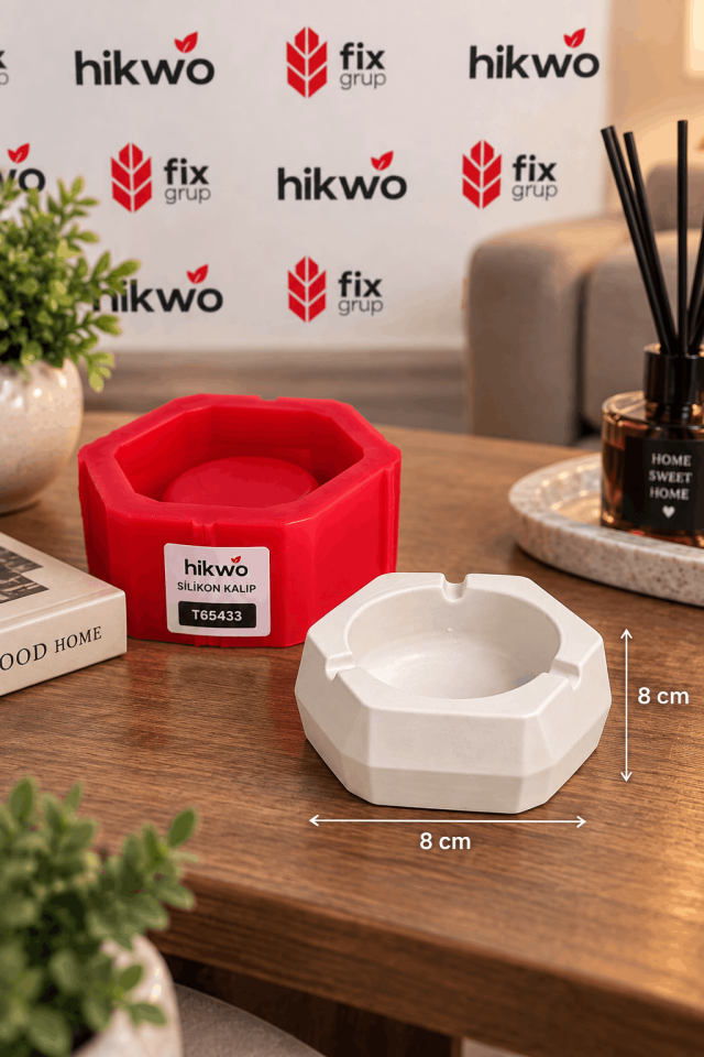 Geometrik Küllük Silikon Kalıp - Taş Tozu Kalıbı T64363