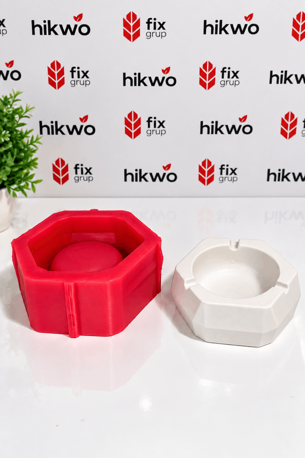 Geometrik Küllük Silikon Kalıp - Taş Tozu Kalıbı T64363