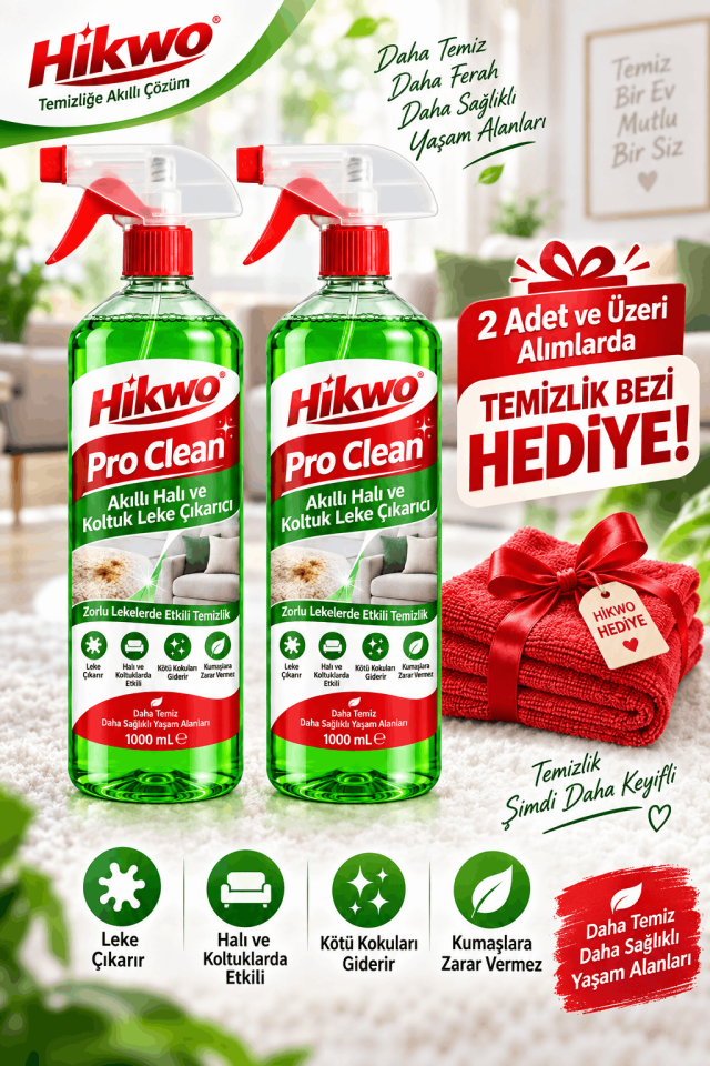 Pro Clean Akıllı Halı ve Koltuk Leke Çıkarıcı Sprey 1000 ML