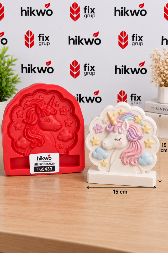 Luna Unicorn Boyama Objesi Silikon Kalıbı – Taş Tozu Kalıbı T53345